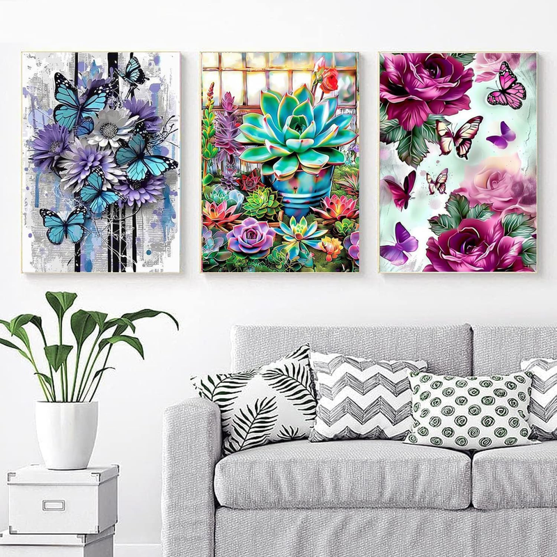 6 Pack Diamond Painting Kits for Adults Peinture Diamant 5D Adulte Nouveauté Gem