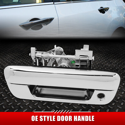 ДЛЯ 04-12 CHEVY COLORADO GMC CANYON ХРОМИРОВАННАЯ РУЧКА ЗАДНЕЙ ДВЕРИ БАГАЖНИКА с ЗАМОЧНОЙ СКВАЖИНОЙ