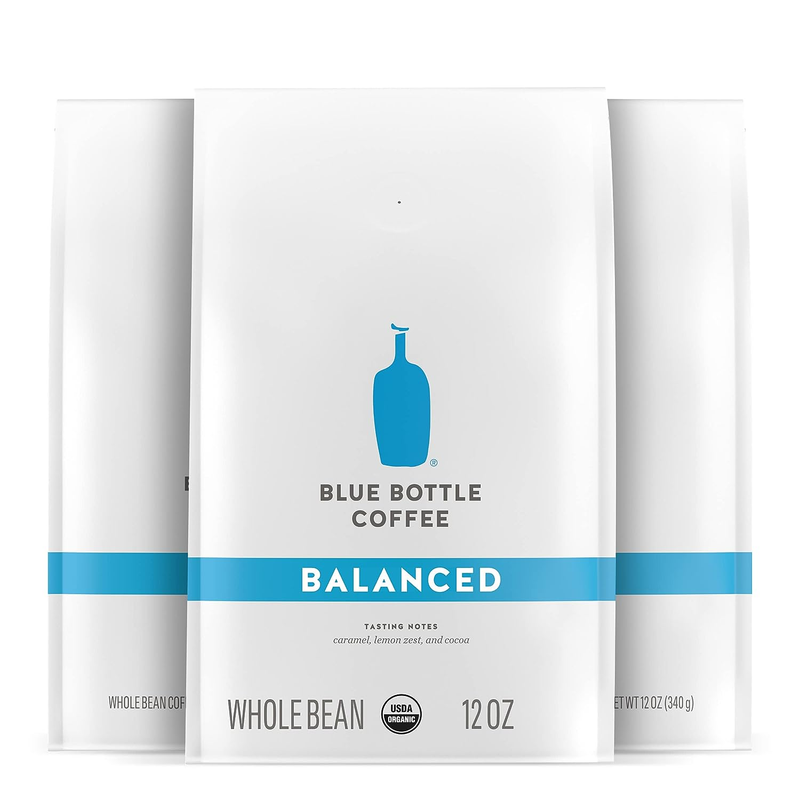 Blue Bottle Whole Bean Organic Coffee, Balanced, Medium Roas
