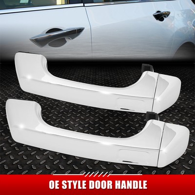 [2ШТ] ДЛЯ 06-10 HUMMER H3 ХРОМИРОВАННЫЕ НАРУЖНЫЕ РУЧКИ ПЕРЕДНЕЙ ЗАДНЕЙ ЛЕВОЙ ПРАВОЙ ДВЕРИ