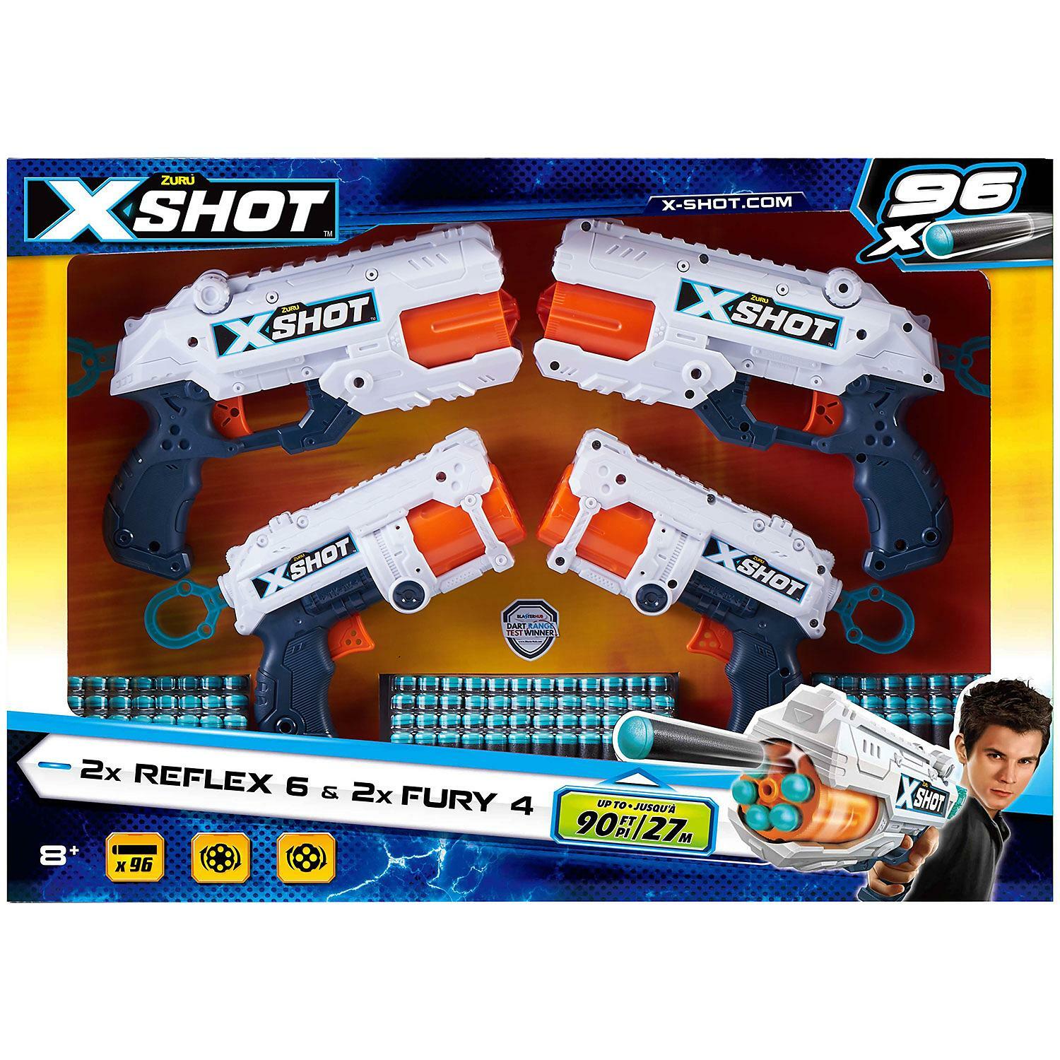 X-SHOT & NERF トイガンセット Amazon.com: X-SHOT Insanity-Manic, (ZUR36603) : Toys & Games