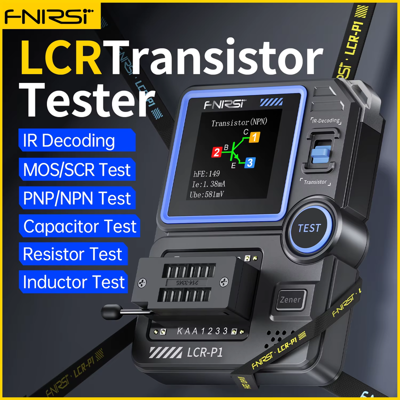 LCR-P1 Multifunction Transistor Capacitor Tester LCR ESR Tester Diode Triode LCR