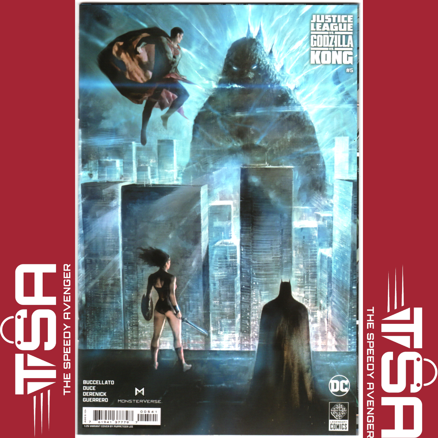 JUSTICE LEAGUE VS GODZILLA VS KONG #5 2024 Puppeteer Lee 1:25 Incentive Ratio