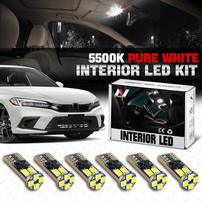 [6шт] Купольная грузовая карта Номерной знак Салона автомобиля 5000K Белые светодиодные лампочки