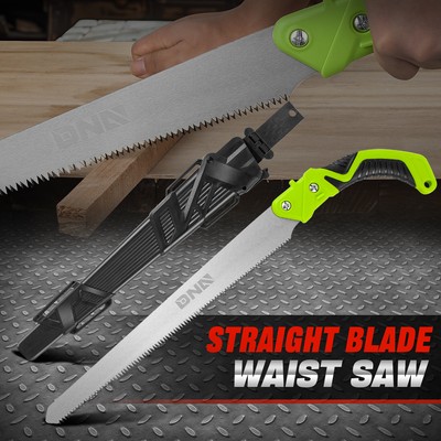 [Прямое лезвие] 15,5 Мм Садовая деревообрабатывающая ручная пила для обрезки деревьев на открытом воздухе с ножнами