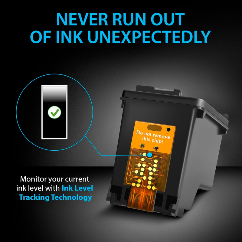 Ink Cartridges Replacement for HP 65 XL HP 65XL (2 Black Combo Pack) to use with