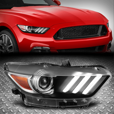Для 15-17 Mustang 18-20 Shelby Проектор LED DRL HID Фары со стороны пассажира