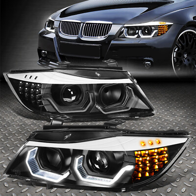 [СВЕТОДИОДНЫЙ ОРЕОЛ +ПОСЛЕДОВАТЕЛЬНЫЙ СИГНАЛ ПОВОРОТА] ДЛЯ ПРОЕКЦИОННОЙ ФАРЫ BMW 3-SERIES E90 05-08