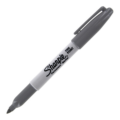 Sharpie Permanent Marker, Fine Point, Slate Grey, 1 Count