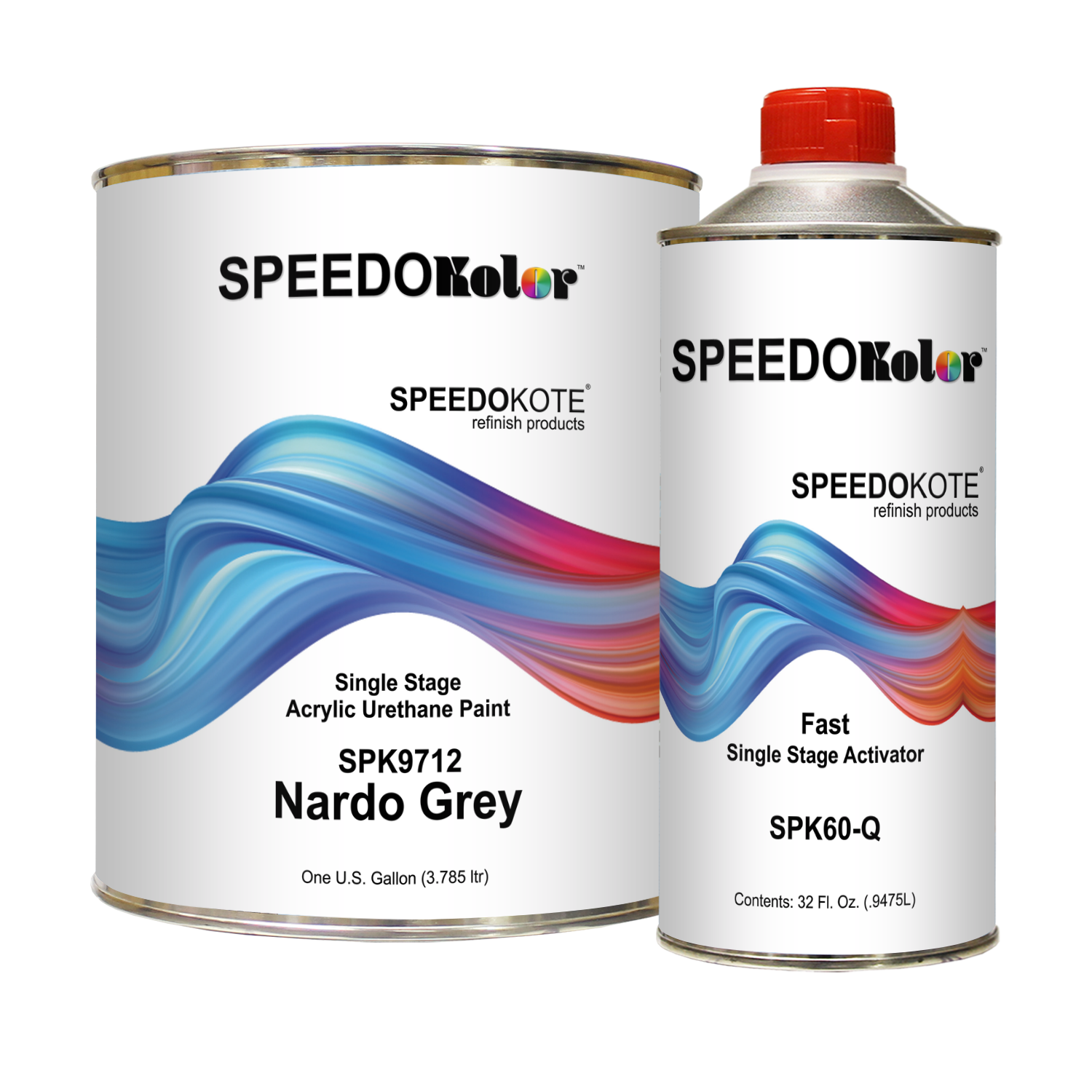 High Gloss Nardo Grey 2K Acrylic Urethane, 4:1 Gallon Fast Kit, SPK9712/SPK60