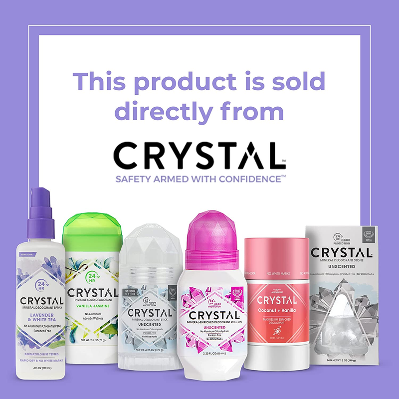 Crystal Deodorant Essence Spray 4 Ounce Chamomile/Green Tea, All over Body Deodo