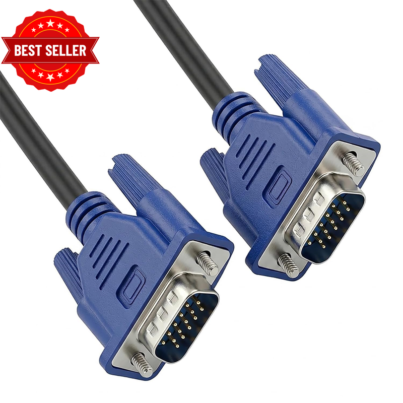 VGA Cable VGA Male to Male Monitor Computer Cable Adapter Cord 1920X1080 FHD 60H