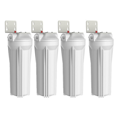 SimPure 4 Pack 10 Inch Whole House Water Filter Housing for 10'' x 2.5'' Filters
