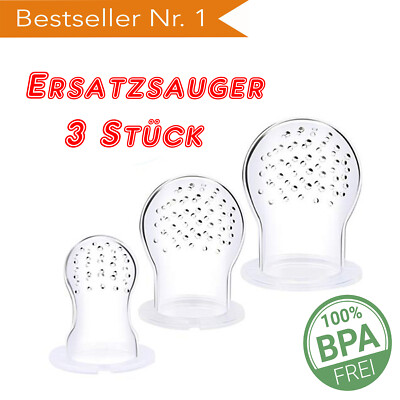 3x Primamma MAM BABYLOVE Ersatzsauger für Fruchtsauger Sauger Ersatz Schnuller ✅