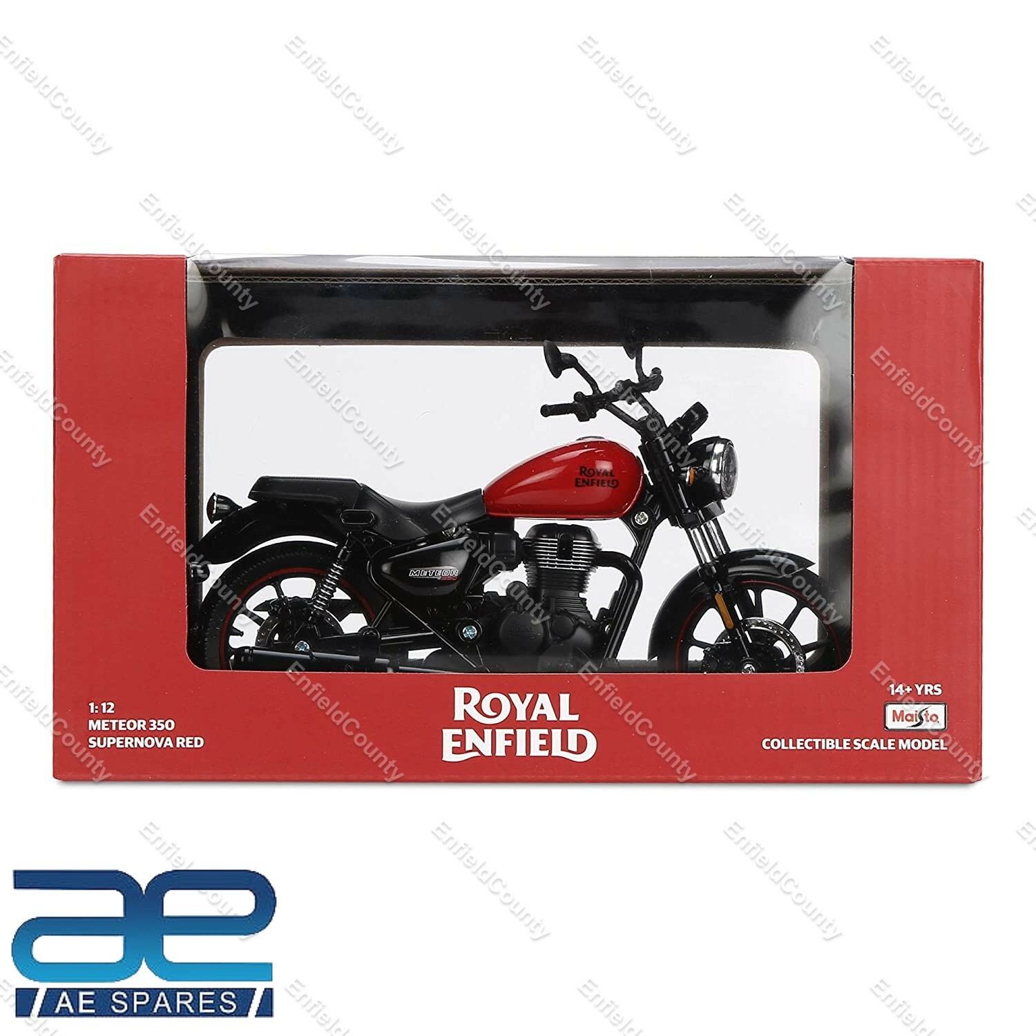 For Royal Enfield Meteor 350 Supernova Red 3D Scale Model  