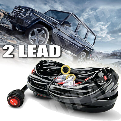 12V 40A Wiring Harness Kit Fuse ON OFF Switch Relay For LED Fog Work Light Bar