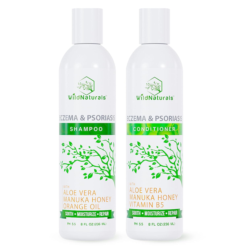 Eczema Psoriasis Shampoo & Conditioner Set for Men & Women - anti Dandruff Shamp