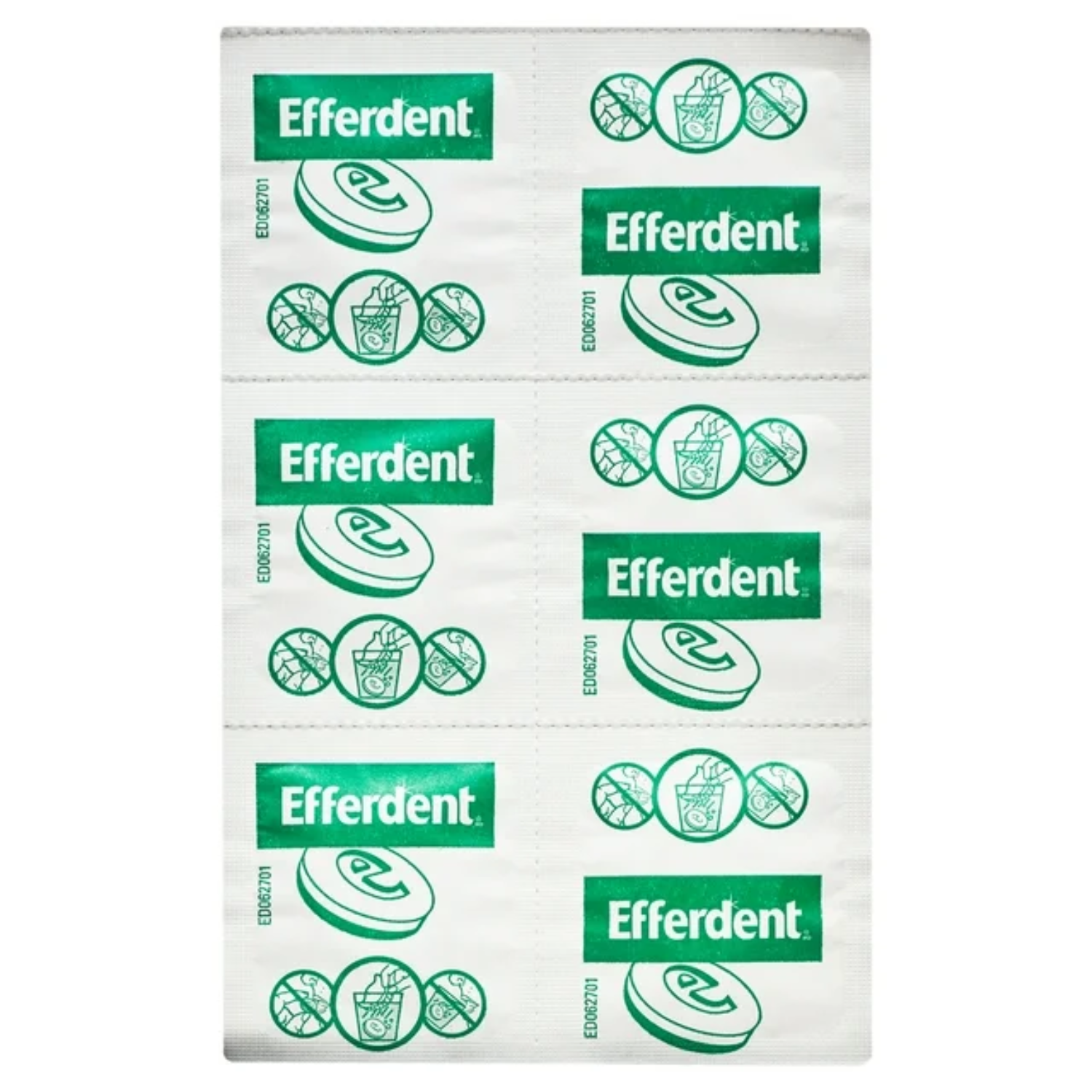 Efferdent Retainer & Denture Cleaner Tablets Minty & Fresh Clean 126 Ct 3 PACK