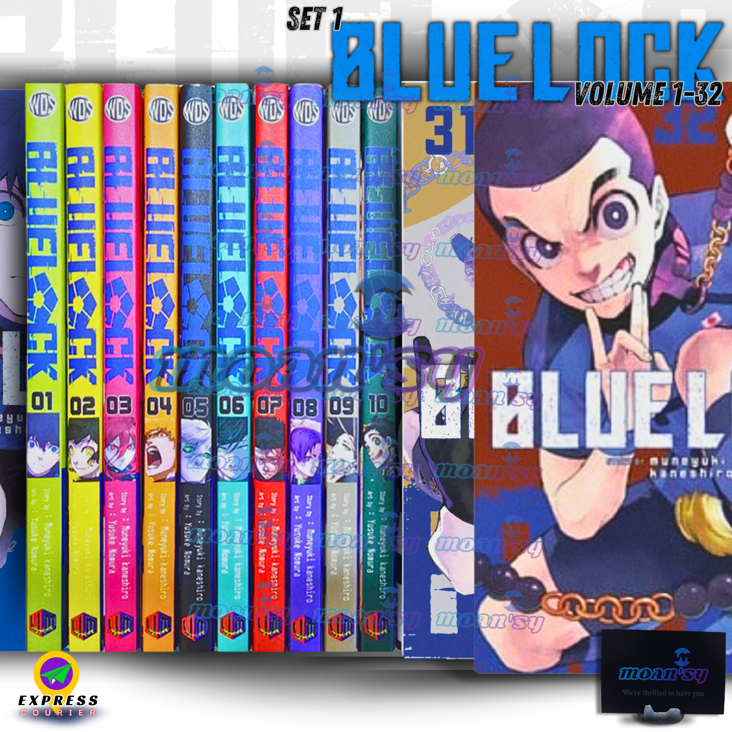 ホイッスル! 英語版　漫画　English Manga Blue Lock Manga Comic English Version Book Volume 1-34