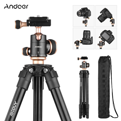 Portable Camera Tripod Stand Monopod 360° Ball Head Fit For Canon Sony DSLR Z2Z0