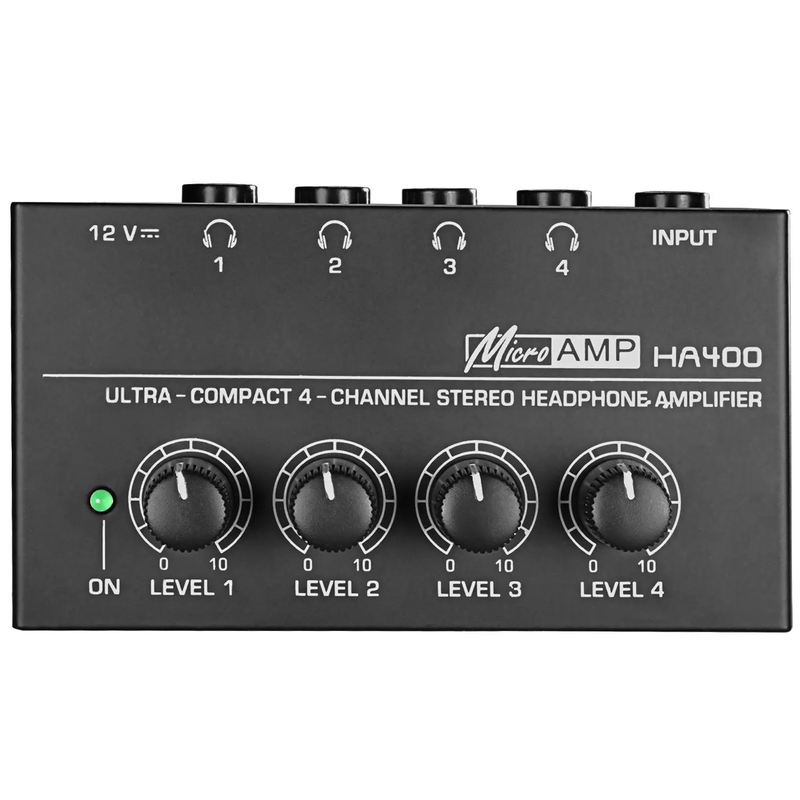 Headphone Amplifier Ultra-Compact Stereo Earphone Amplifier Audio Amplifier 4 Ch