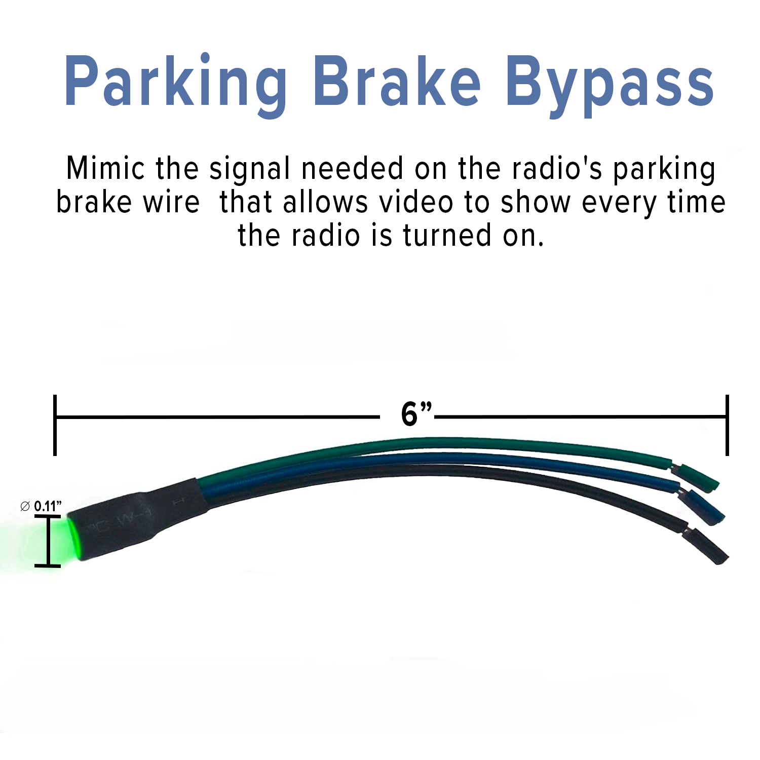 DIYBypass PPARKING BRAKE BYPASS Multi Pulse Fits All Power Acoustik Radios PD B