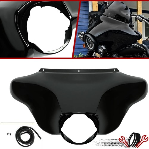 Яркий черный передний обтекатель крыла летучей мыши подходит для 96-13 Harley Touring FLHT FLHX
