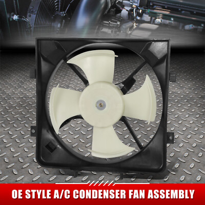 ДЛЯ 92-97 HONDA CIVIC/CIVIC DEL SOL OE STYLE ВЕНТИЛЯТОР ОХЛАЖДЕНИЯ КОНДЕНСАТОРА КОНДИЦИОНЕРА В СБОРЕ