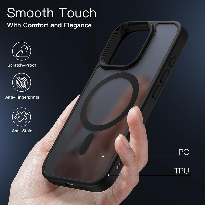 Magnetic Case for iPhone 16 Pro 6.3-Inch with Camera Control Capture Button, Com