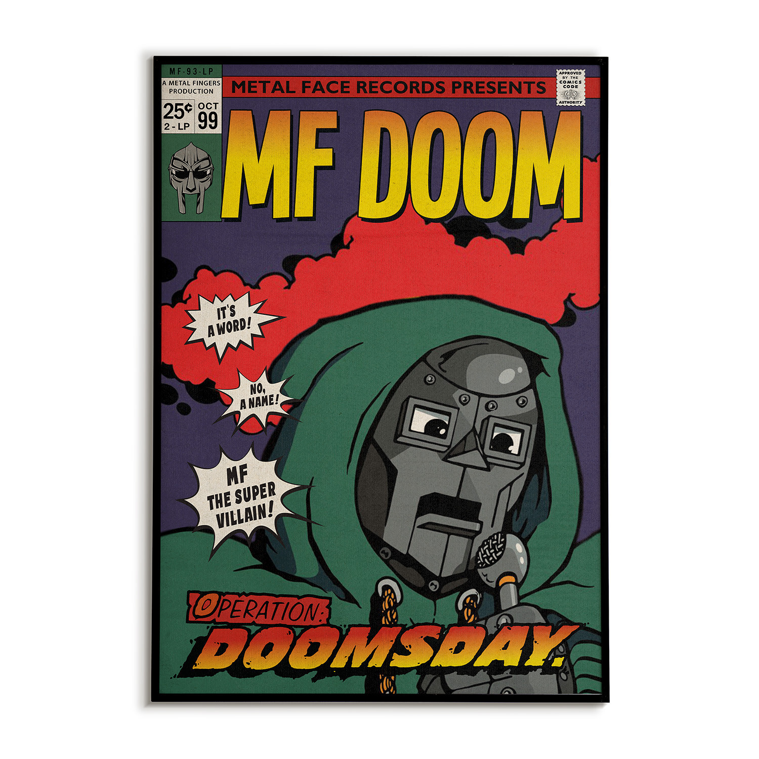M.i.C MF DOOM POSTER ポスター L FACE MF Doom | Czarface (Poster) - Hi-Fi Hits