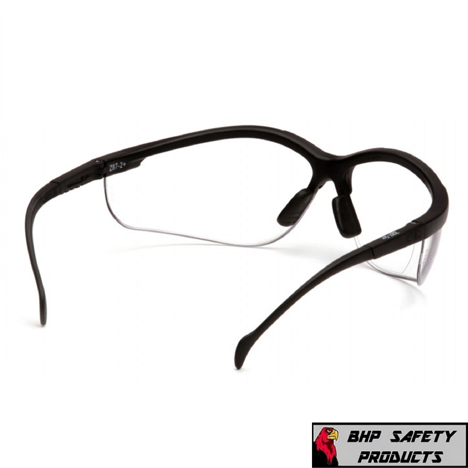 PYRAMEX VENTURE 2 READER SAFETY GLASSES CLEAR LENS W/ RX BIFOCAL READING GLASS