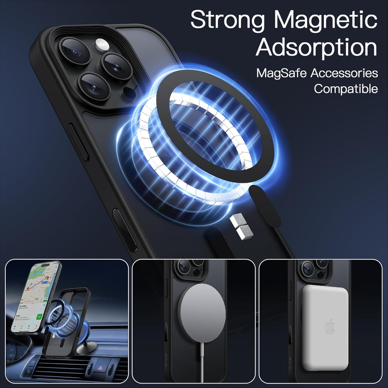 Magnetic Case for iPhone 16 Pro 6.3-Inch with Camera Control Capture Button, Com