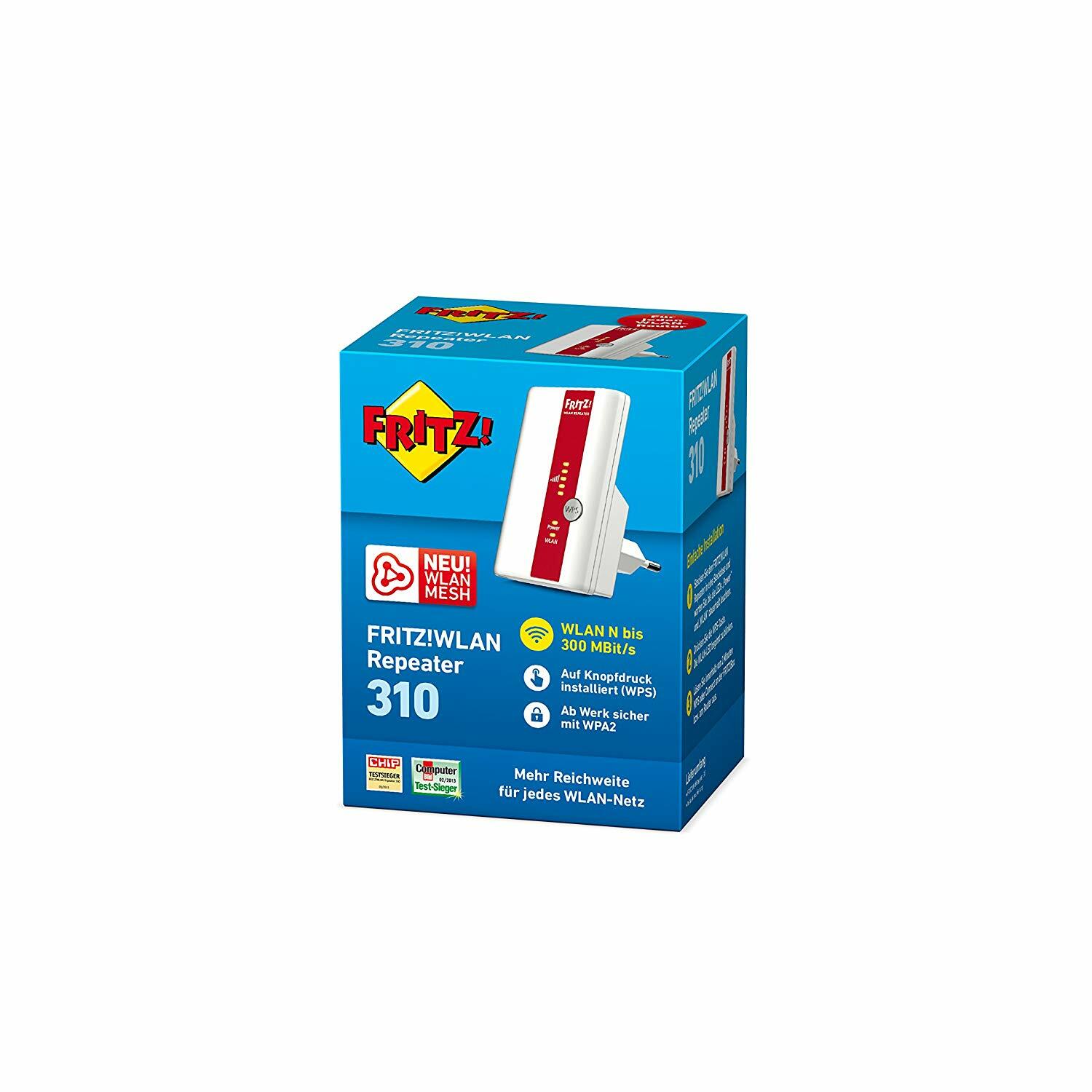 Defekt - AVM FRITZ!WLAN Repeater 310 (300 Mbit/s, WPS)wei&szlig;