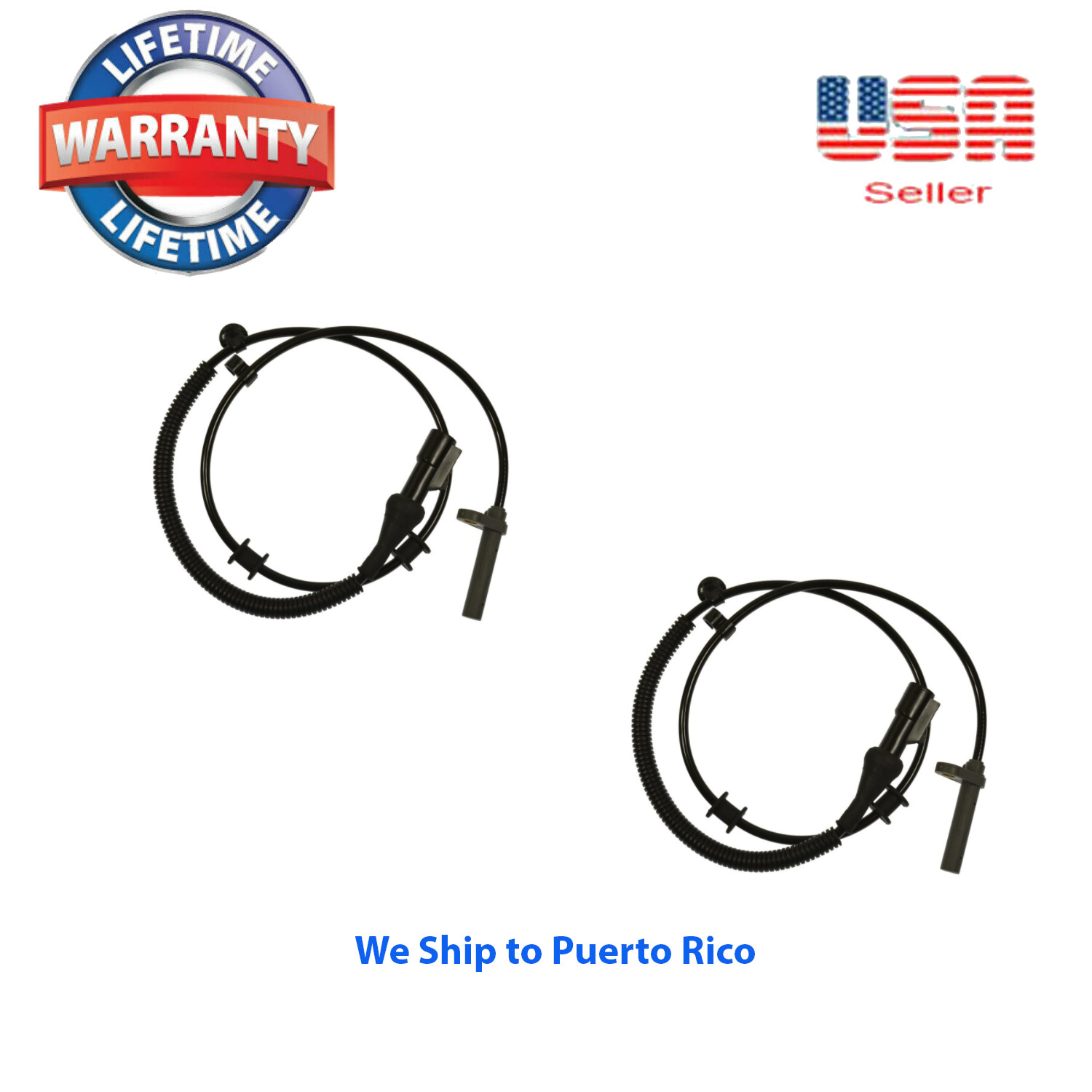 2 ABS Wheel Speed Sensor Front Right & Left Fit:RWD F150 05-08 MARK LT 2006-2008