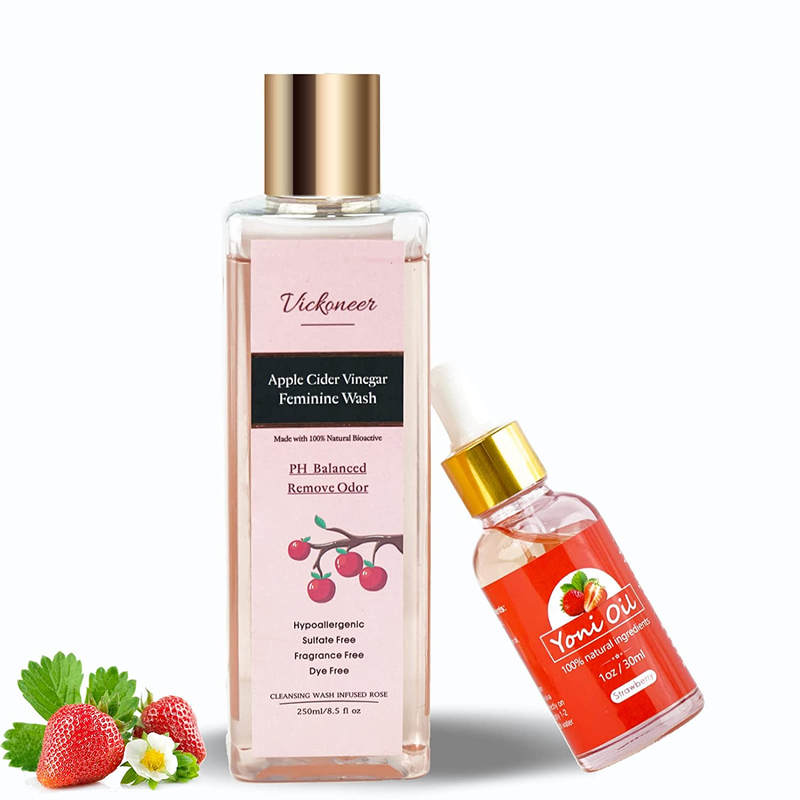 Yoni Wash for Women & Yoni Essential Oil, Intimate Feminine Wash Yoni Care, Ph B