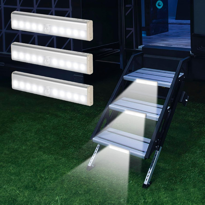RV Step Lights, Motion Activated Sensor Light Led Light Strip Accessories for Ca