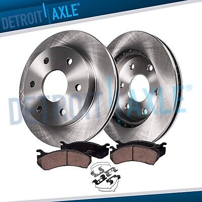 4WD Front Disc Rotors + Brake Pads for 2004-2008 Ford F-150 Lincoln Mark LT 4x4