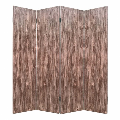84 X 2 X 84 Коричневых 4-панельных деревянных экрана Woodland - Screen
