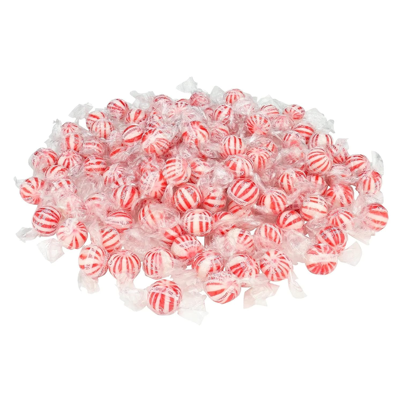Jumbo Peppermint Mints - 4 Pound Bag - Individually Wrapped Candies