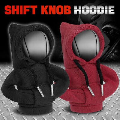 [Черный + красный] Универсальная ручка переключения передач автомобиля, свитер с капюшоном, Ручка переключения передач, протектор