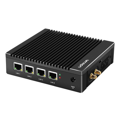 Micro Firewall Appliance N3700 Quad Core, 2.5Gbe Intel 4 Ports Dual HD, Fanle...