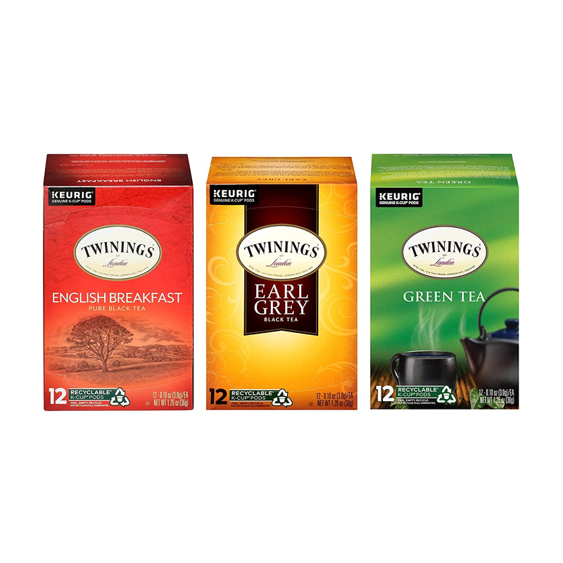 K-Cup Pods Variety Pack, English Breakfast, Earl Grey, Green