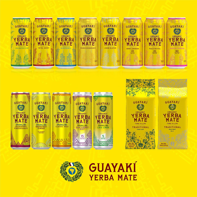 Yerba Mate, Clean Energy Drink Alternative, Organic Bluephoria, 15.5Oz (Pack of