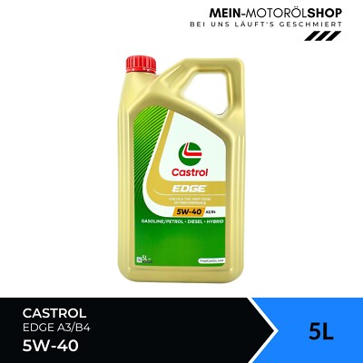 Castrol Edge 5W-40 A3/B4 API SP Mercedes Renault VW BMW Motoröl 5 Liter