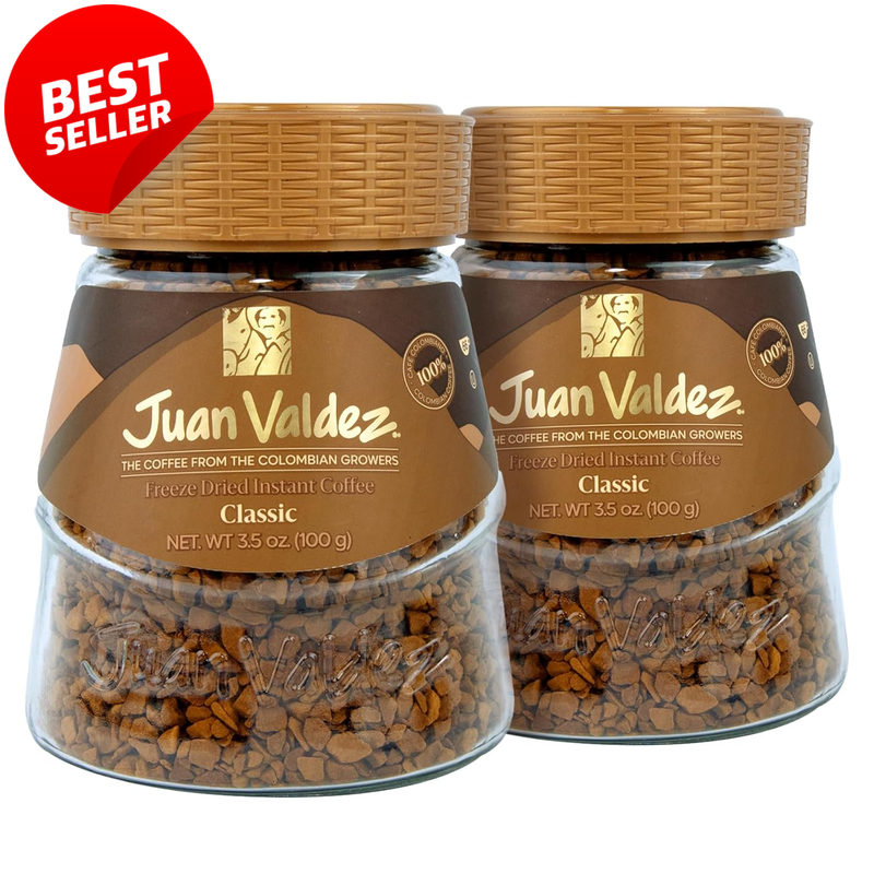 Freeze Dried Instant Coffee 3.5oz Jar 2 Pack 100% Colombian Kosher - US