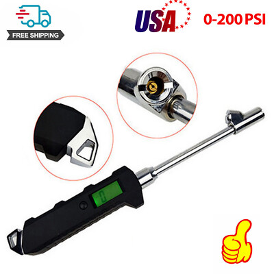 Tire Gauge Handy LCD Digital Air Pressure Gauge For Car Motorcycle Bicycle PSI