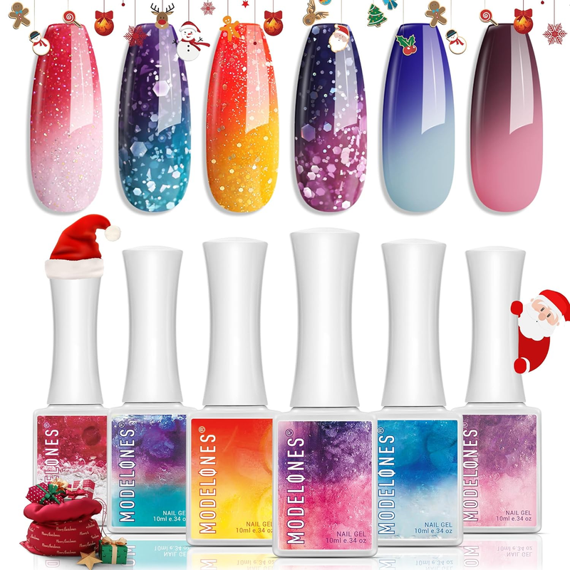 Gel Nail Polish Holiday Mood Temperature Color Changing Gel Polish Soak off Hot