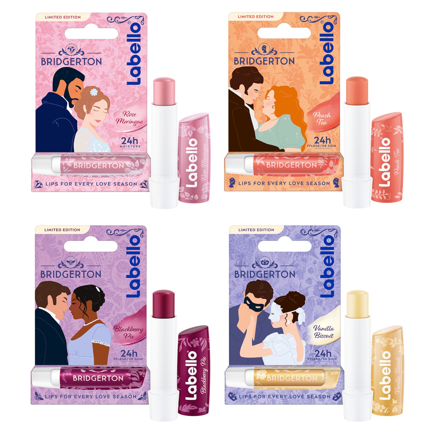 LABELLO LIMITED BRIDGERTON EDITION Lippenpflegeset (4-teilig) - Bild 1 von 14