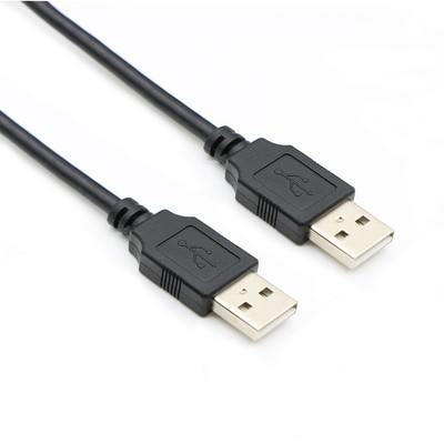 USB 2.0 Type A Male to Type A Male Extension Cable AM to AM Cord Black (30Fee...