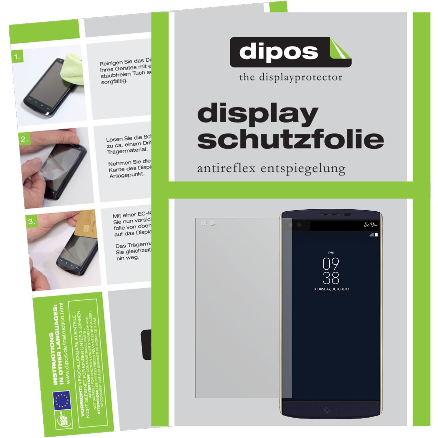 Dipos Antiriflesso 2x Pellicola Protettiva Per Oukitel WP5000 | Opaca Anti-impronte, Made In Germany - 5